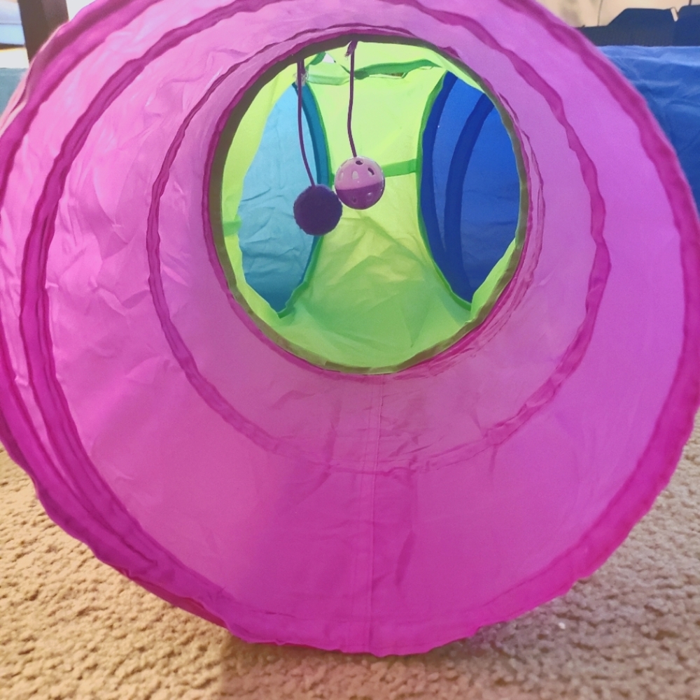 Pop-Up Tri-Tunnel Cat Toy